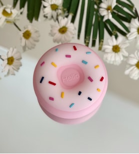 Dokunmatik Renk Değiştiren Donut Lamba (Pembe)