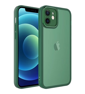 Apple iPhone 11 Kılıf Kamera Korumalı Transparan Zore Post Kılıf (Koyu Yeşil)