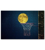 Cakapuzzle Basket Potası ve Dolunay İllüstrasyon Puzzle Yapboz MDF (Ahşap) (1000 Parça)