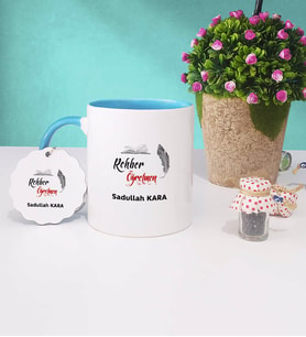 Rehber Öğretmen Kupa Bardak ve Anahtarlık (Mavi)
