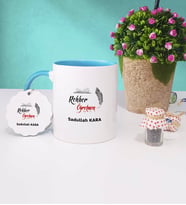 Rehber Öğretmen Kupa Bardak ve Anahtarlık (Mavi)