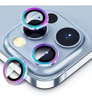 BİNANO Mini Metal Ring Iphone 12 Pro Lens Koruyucu 3'lü Takım (Çok Renkli)