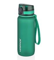 Uzspace 650 ml Tritan Su Matarası 14 Farklı Renk Softtouch  (Koyu Yeşil)