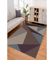 Dijital Kaymaz Taban Yıkanabilir Renkli Salon Halısı Mutfak Halısı Yolluk ND-SD-429 (Vizon)