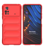 Microsonic Xiaomi Poco X4 Pro 5G Kılıf Oslo Prime Yeşil (Kırmızı)