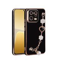 Xiaomi Mi 13 Pro Kılıf El Tutamaçlı Kamera Korumalı Zore Taka Silikon Kapak (Siyah)