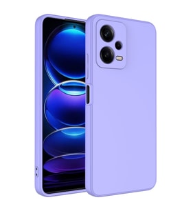 Xiaomi Redmi Note 12 Pro 5G Kılıf Zore Mara Lansman İç Yüzeyi Kadife Kılıf (Lila)