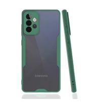 Galaxy A72 Kılıf Zore Parfe Kenarları Pastel Renk Silikon Kılıf (Yeşil)