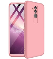 Huawei Mate 20 Lite 360 Derece Zore Tam Koruma Ays Kılıf (Rose)