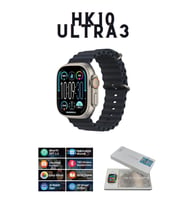 Smart Watch 10 Ultra Series HK10 Ultra 3 Amolede Ekran Galeri/ChatGPT 2 GB Depolama Akıllı Saat (Siyah)