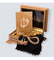 GOLD SANDIKLI HAFIZ BOY KUR'AN-I KERİM SETi (Gold)