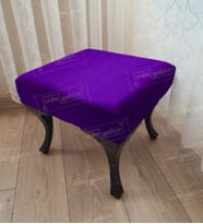 Ayak Ucu Kapı Önü Antre Düz Bench Puf Siyah Ayak (Lila)