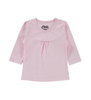 Civil Baby Kız Bebek Penye Sweatshirt 6-18 Ay Somon (Pembe)