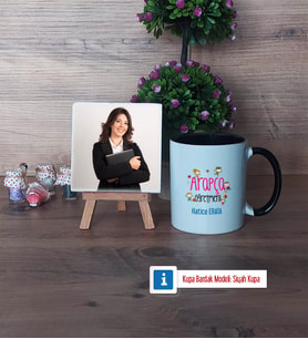 Arapça Öğretmeni Fotoğraflı Dekoratif Taş, Kupa Bardak Beyaz Hediye (Model 11)