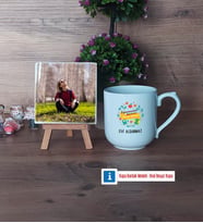 Öğretmenler Günü Hediyesi Fotoğraflı Dekoratif Taş, Kupa Bardak Beyaz Hediye (Model 5)