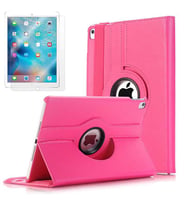 Apple iPad 9.7 2017 Zore Dönebilen Standlı Tablet Kılıfı (Pembe)