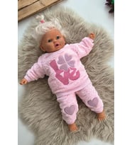 Kışlık Bebek Takımları Çocuk Giyim Bebek Kıyafeti Çocuk Kostümü welsoft takım Welsoft Peluş Unisex (Pembe)