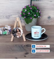 Drama Öğretmeni Türk Kahvesi Fincanı Ahşap Altlıklı ve Fotoğraflı Ahşap Anahtarlık Hediye Öğretmenler Günü Hediyesi (Model 7)
