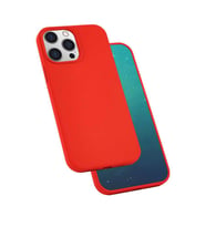 Uyumlu Model Apple iPhone 13 Pro Kılıf Lansman Silk Case (Kırmızı)