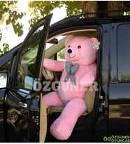 Sevimli 160 Cm Papyonlu Ayıcık (Pembe)
