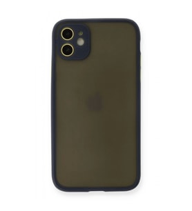 IPHONE 11 UYUMLU KAMERA KORUMALI MONTREAL SİLİKON TELEFON KILIFI (Lacivert)