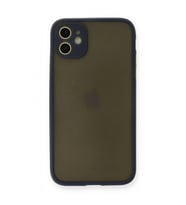 IPHONE 11 UYUMLU KAMERA KORUMALI MONTREAL SİLİKON TELEFON KILIFI (Lacivert)