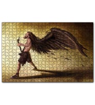 Cakapuzzle Saçları Kanatlanan Elektrogitarlı Müzisyen  Puzzle Yapboz MDF (Ahşap) (1000 Parça)