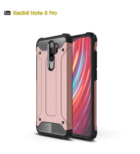 Xiaomi Redmi Note 8 Pro Armor Hybrid Zırh Kılıf (Rose)