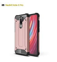 Xiaomi Redmi Note 8 Pro Armor Hybrid Zırh Kılıf (Rose)