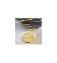 Hz. Süleyman Mührü Gümüş Kolye (Gold)