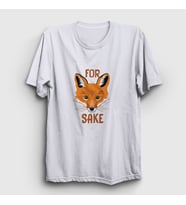 Presmono Unisex Sarı For Fox Sake Tilki T-Shirt 400828tt (Beyaz)