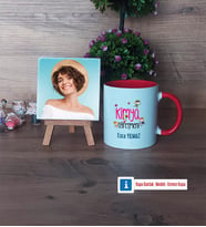 Kimya Öğretmeni Fotoğraflı Dekoratif Taş, Kupa Bardak Beyaz Hediye (Model 2)
