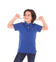 Toontoy Erkek Çocuk Polo Yaka Tişört (İndigo)