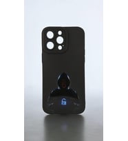 IPHONE 15 PRO MAX; YUVARLAK KAMERA TASARIMLI, KAMERA KORUYUCU, DARBE ÖNLEYİCİ LÜKS  SİLİKON KILIF (Siyah-Lacivert)