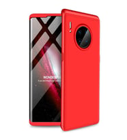 Huawei Mate 30 Lite Uyumlu GKK Kılıf 360 Derece Tam Koruma (Kırmızı)