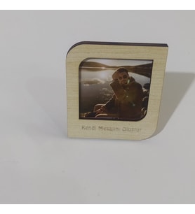 Kişiye Özel Polaroid Resim Çerçevesi (Krem)