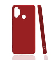 Kvy Tecno Spark 7 Pro Biye Silikon Kılıf (Kırmızı)
