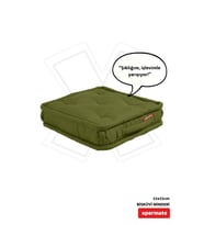 XPERMATE Bisküvi Minder Petek Önü Palet Üstü Minderi Fransız Minder Bank ve Bahçe Minderi 55x55x14 cm (Yeşil)