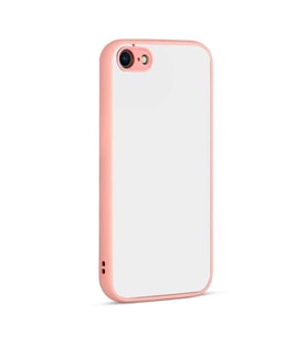 Apple iPhone 7 Kılıf Zore Hux Düğme ve Kapak Zıt Renk Kılıf (Pembe)