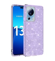 Xiaomi Mi 13 Lite Kılıf Zore Shining Simli Silikon Kılıf (Mor)