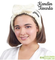 Kendin Tasarla Dailing Spa Fiyonklu Saç  - Makyaj  Bandı (Krem)