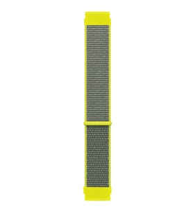Microsonic Amazfit Bip 3 Hasırlı Kordon Woven Sport Loop Turuncu (Sarı)