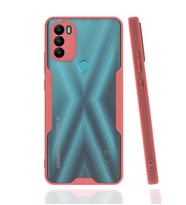 General Mobile 21 Plus Kılıf Kamera Korumalı Arkası Şeffaf Silikon (Pembe)
