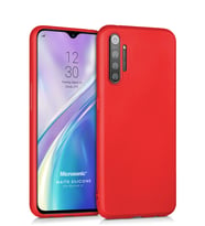 Microsonic Matte Silicone Realme XT Kılıf (Kırmızı)