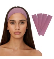 4'lü Spor Kadın Erkek Saç Bantları, Elastik Kaymaz İnce Ter Emici Esnek Genç Saç Bandı Bandana, Kadın Makyaj Yüz Yıkama Koşu Dans Fitness Yoga Pilates Bisiklet İçin Saç Bandı Taç, Kadın & Erkek Pamuk Atletik Egzersiz Ter Bandı Düz Renk Kafa Bandı (Pembe)