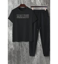 Unisex  Malibu 2'li Eşofman Takımı (Siyah)