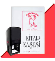 Kişiye Özel  Cute Cat 3 Tarihli Kitap Kaşesi (Kırmızı)