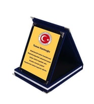 KİŞİYE ÖZEL VEYA ÖĞRETMENLER GÜNÜNE ÖZEL  PLAKET (Mavi)