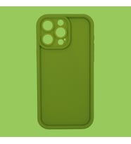 IPHONE 13 PRO; KENARI ÇIKINTILI, DARBE ÖNLEYİCİ, KAMERA KORUYUCULU LÜKS SİLİKON KILIF (Yeşil)