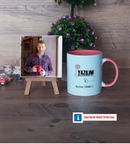 Yazılım Mühendisi Fotoğraflı Dekoratif Taş, Kupa Bardak Beyaz Hediye (Model 6)